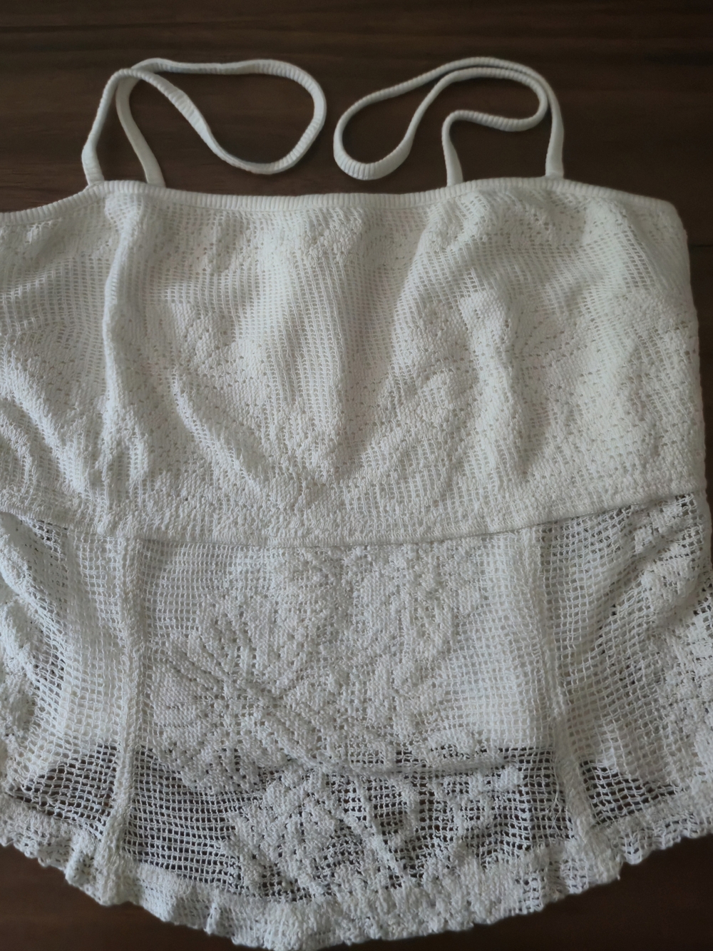 Free People Love and Lace Cami Clean Ivory Cotton Bohemian
